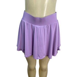 Women Lavender Athletic Skort W/ Built-In Shorts Lightweight & Stretchy Sz M